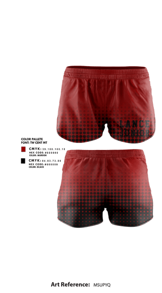 Womens Shorts, Lancer Junior Cheer, Cheer, Teamtime, Team time, sublimation, custom sports apparel, team uniforms, spirit wear, spiritwear, sports uniforms, custom shirts, team store, custom team store, fundraiser sports, apparel fundraiser