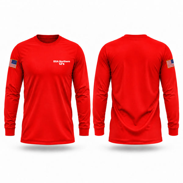 Long Sleeve Performance Shirt, EGA Northern 12's, Marines, Teamtime, Team time, sublimation, custom sports apparel, team uniforms, spirit wear, spiritwear, sports uniforms, custom shirts, team store, custom team store, fundraiser sports, apparel fundraiser