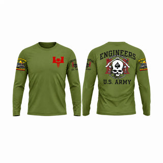 Long Sleeve Performance Shirt, C Co 10th Eng, Army, Teamtime, Team time, sublimation, custom sports apparel, team uniforms, spirit wear, spiritwear, sports uniforms, custom shirts, team store, custom team store, fundraiser sports, apparel fundraiser