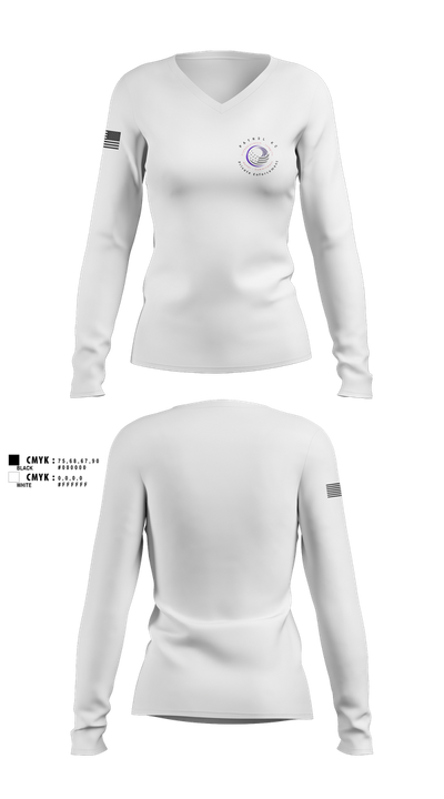 Patrol KC - Officers 33460085 Women's Long Sleeve V-neck Shirt - 2