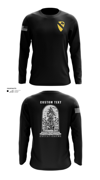 Long Sleeve Performance Shirt, Executioners, Army, Teamtime, Team time, sublimation, custom sports apparel, team uniforms, spirit wear, spiritwear, sports uniforms, custom shirts, team store, custom team store, fundraiser sports, apparel fundraiser