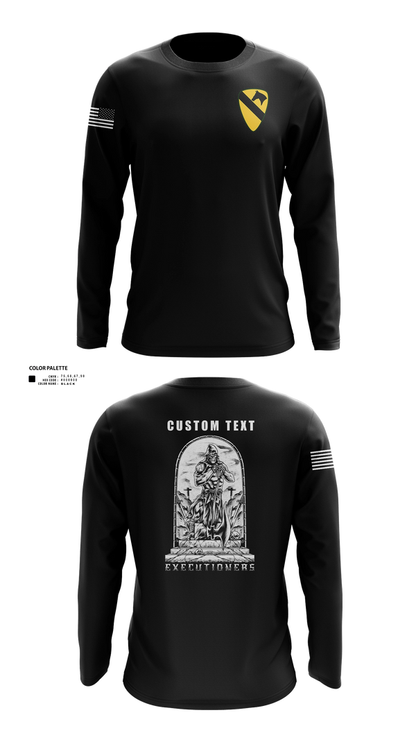 Long Sleeve Performance Shirt, Executioners, Army, Teamtime, Team time, sublimation, custom sports apparel, team uniforms, spirit wear, spiritwear, sports uniforms, custom shirts, team store, custom team store, fundraiser sports, apparel fundraiser