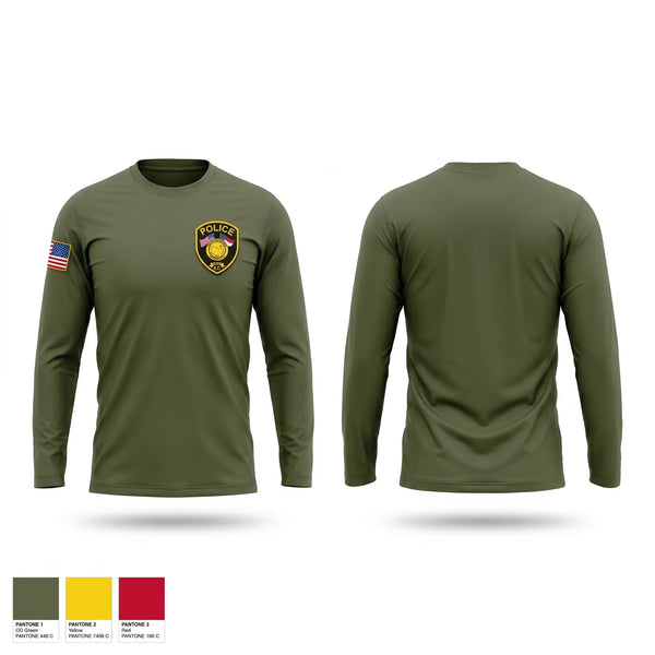 Long Sleeve Performance Shirt, Scotland Neck Police Department, Police, Teamtime, Team time, sublimation, custom sports apparel, team uniforms, spirit wear, spiritwear, sports uniforms, custom shirts, team store, custom team store, fundraiser sports, apparel fundraiser