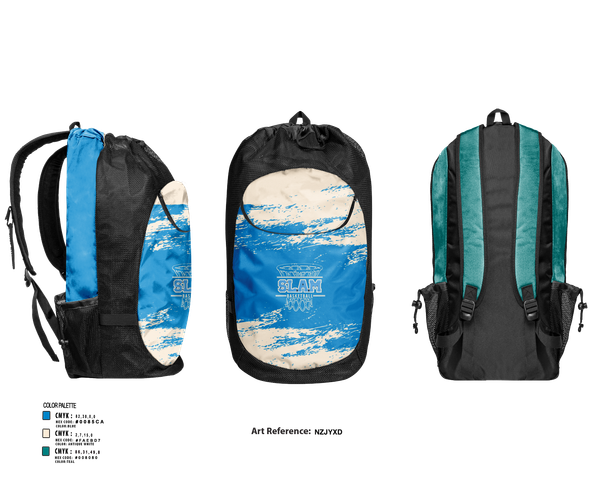 Gear Bag, Slam, Women's Basketball, Teamtime, Team time, sublimation, custom sports apparel, team uniforms, spirit wear, spiritwear, sports uniforms, custom shirts, team store, custom team store, fundraiser sports, apparel fundraiser