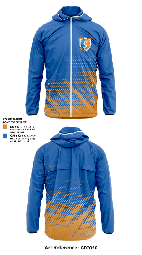Windbreaker, Soccer Club Of Springfield, Men's Soccer, Teamtime, Team time, sublimation, custom sports apparel, team uniforms, spirit wear, spiritwear, sports uniforms, custom shirts, team store, custom team store, fundraiser sports, apparel fundraiser