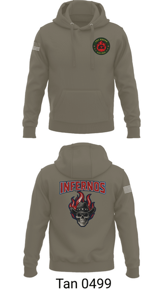 Hoodie, 1st Squad Infernos, Army, Teamtime, Team time, sublimation, custom sports apparel, team uniforms, spirit wear, spiritwear, sports uniforms, custom shirts, team store, custom team store, fundraiser sports, apparel fundraiser