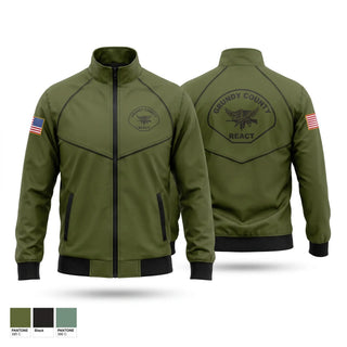 Windbreaker, Grundy County REACT, Police, Teamtime, Team time, sublimation, custom sports apparel, team uniforms, spirit wear, spiritwear, sports uniforms, custom shirts, team store, custom team store, fundraiser sports, apparel fundraiser