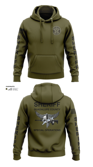 Hoodie, Guadalupe County SWAT, Police, Teamtime, Team time, sublimation, custom sports apparel, team uniforms, spirit wear, spiritwear, sports uniforms, custom shirts, team store, custom team store, fundraiser sports, apparel fundraiser