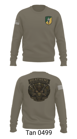 Crew Neck Sweatshirt, 152 mp co, Army, Teamtime, Team time, sublimation, custom sports apparel, team uniforms, spirit wear, spiritwear, sports uniforms, custom shirts, team store, custom team store, fundraiser sports, apparel fundraiser