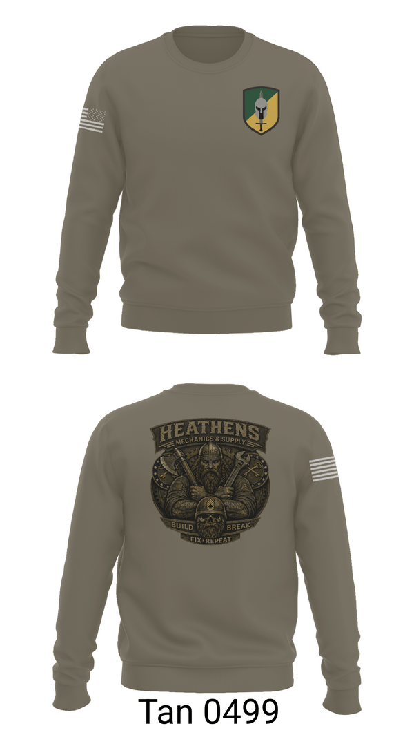 Crew Neck Sweatshirt, 152 mp co, Army, Teamtime, Team time, sublimation, custom sports apparel, team uniforms, spirit wear, spiritwear, sports uniforms, custom shirts, team store, custom team store, fundraiser sports, apparel fundraiser