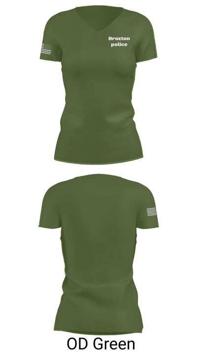 Broxton police 36855501 Women's Short Sleeve V-neck Shirt - 46