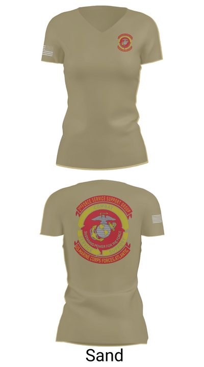 Det ‘A’ 2nd FSSG 3406269 Women's Short Sleeve V-neck Shirt - 88