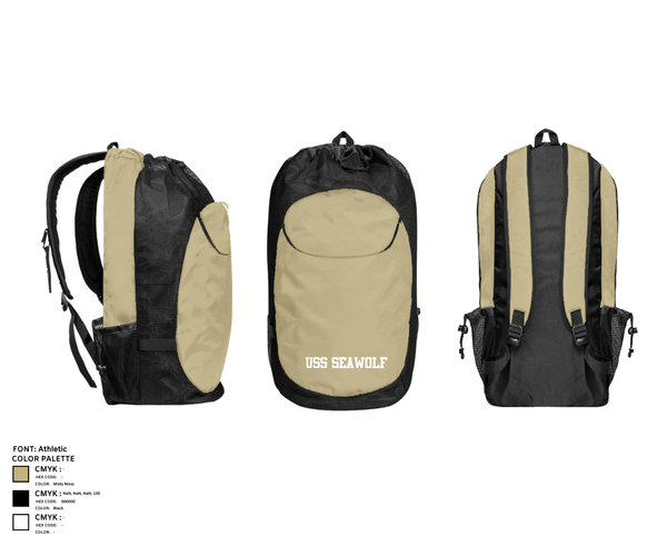 Gear Bag, USS Seawolf, , Teamtime, Team time, sublimation, custom sports apparel, team uniforms, spirit wear, spiritwear, sports uniforms, custom shirts, team store, custom team store, fundraiser sports, apparel fundraiser