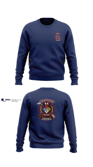 Crew Neck Sweatshirt, Lansing FD - Station #4, Fire Department, Teamtime, Team time, sublimation, custom sports apparel, team uniforms, spirit wear, spiritwear, sports uniforms, custom shirts, team store, custom team store, fundraiser sports, apparel fundraiser