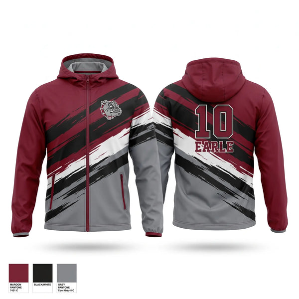 Windbreaker, EARLE BULLDOGS, Men's Basketball, Teamtime, Team time, sublimation, custom sports apparel, team uniforms, spirit wear, spiritwear, sports uniforms, custom shirts, team store, custom team store, fundraiser sports, apparel fundraiser