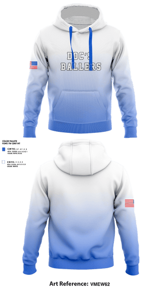 Hoodie, Doc’s Ballers, Baseball, Teamtime, Team time, sublimation, custom sports apparel, team uniforms, spirit wear, spiritwear, sports uniforms, custom shirts, team store, custom team store, fundraiser sports, apparel fundraiser
