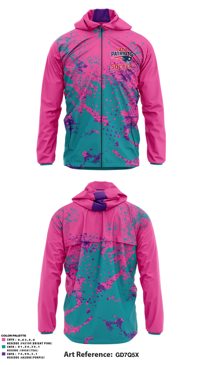 Madison Middle Lady Patriots Soccer Windbreaker - 11
