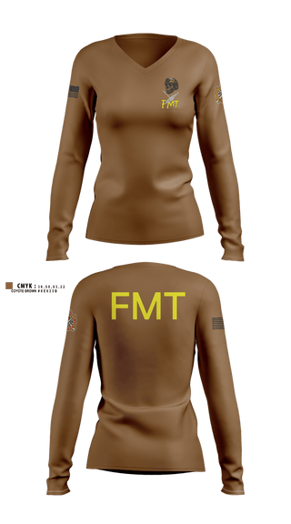 Womens Long Sleeve Vneck Shirt, SOJTF, Army, Teamtime, Team time, sublimation, custom sports apparel, team uniforms, spirit wear, spiritwear, sports uniforms, custom shirts, team store, custom team store, fundraiser sports, apparel fundraiser