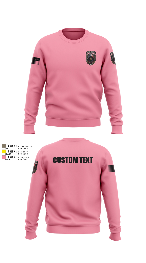 Crew Neck Sweatshirt, Death DealersDeath Dealers Airsoft, Spirit Store, Teamtime, Team time, sublimation, custom sports apparel, team uniforms, spirit wear, spiritwear, sports uniforms, custom shirts, team store, custom team store, fundraiser sports, apparel fundraiser
