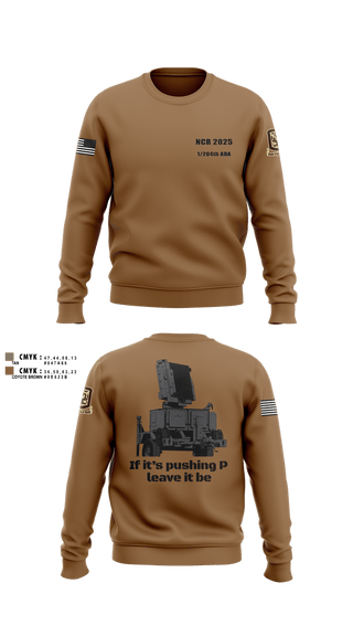 Crew Neck Sweatshirt, 1/204th ADA, , Teamtime, Team time, sublimation, custom sports apparel, team uniforms, spirit wear, spiritwear, sports uniforms, custom shirts, team store, custom team store, fundraiser sports, apparel fundraiser