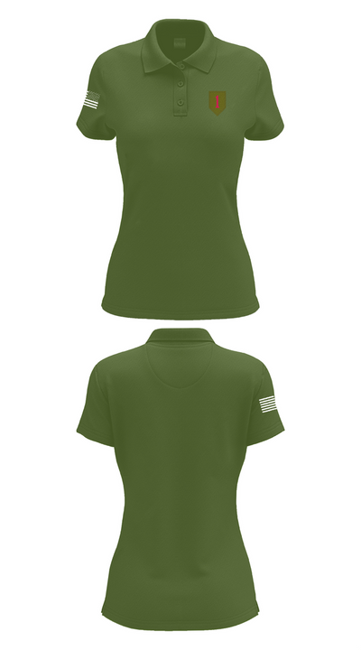 1st Infantry Division 14744110 Women's Short Sleeve Performance Polo  - 55