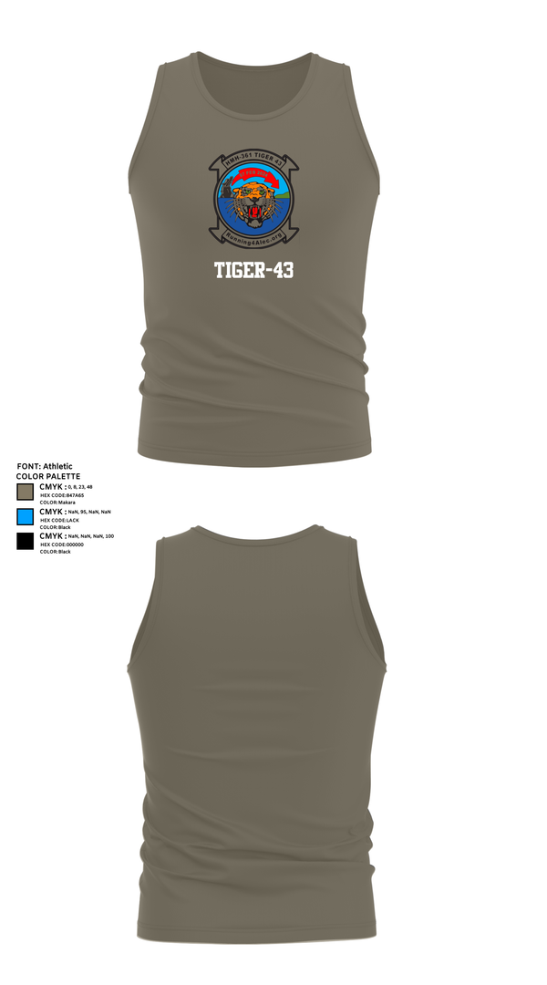 Tank Top, Tiger-43, , Teamtime, Team time, sublimation, custom sports apparel, team uniforms, spirit wear, spiritwear, sports uniforms, custom shirts, team store, custom team store, fundraiser sports, apparel fundraiser