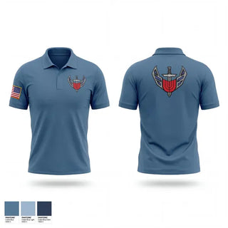Short Sleeve Performance Polo, Union AFJROTC, Air Force, Teamtime, Team time, sublimation, custom sports apparel, team uniforms, spirit wear, spiritwear, sports uniforms, custom shirts, team store, custom team store, fundraiser sports, apparel fundraiser