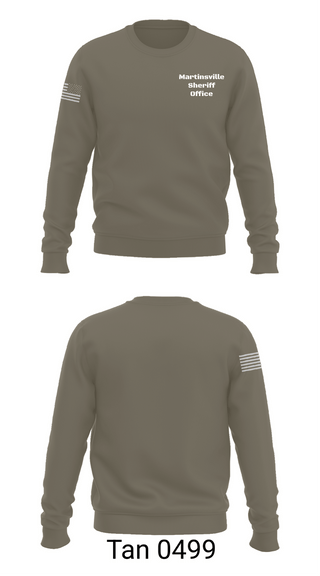 Crew Neck Sweatshirt, Martinsville Sheriff Office, Police, Teamtime, Team time, sublimation, custom sports apparel, team uniforms, spirit wear, spiritwear, sports uniforms, custom shirts, team store, custom team store, fundraiser sports, apparel fundraiser