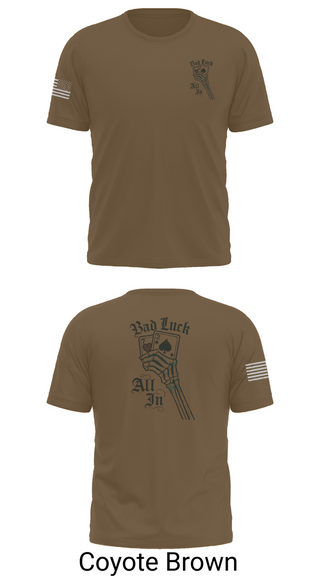 Old School Cotton Feel Shirt, 4th plt bad luck, Army, Teamtime, Team time, sublimation, custom sports apparel, team uniforms, spirit wear, spiritwear, sports uniforms, custom shirts, team store, custom team store, fundraiser sports, apparel fundraiser