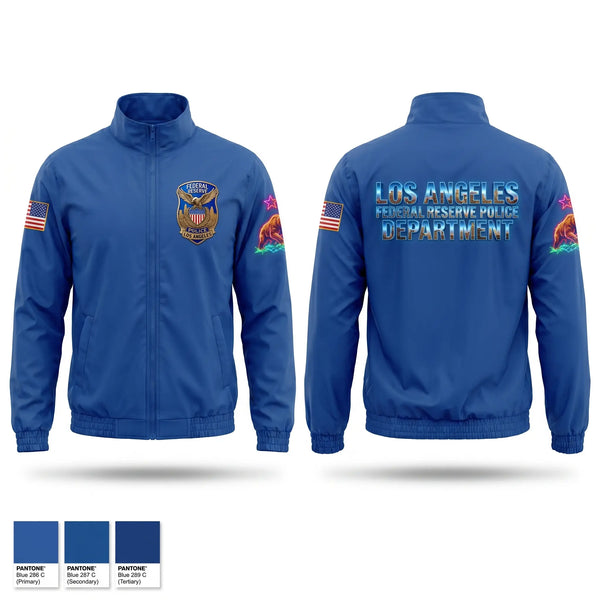 Windbreaker, Federal Reserve Police DTLA, Police, Teamtime, Team time, sublimation, custom sports apparel, team uniforms, spirit wear, spiritwear, sports uniforms, custom shirts, team store, custom team store, fundraiser sports, apparel fundraiser