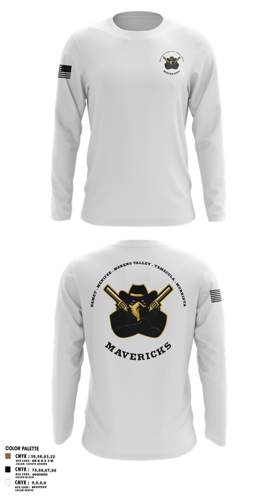 Mavericks 71642974 Long Sleeve Performance Shirt 2