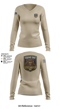 DEP Police Squad One 32340709 Women's Long Sleeve V-neck Shirt - 2
