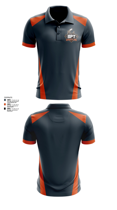 BPT Wrestling 50112893 Short Sleeve Performance Polo - 12