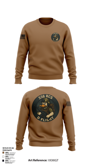 Crew Neck Sweatshirt, 336 RCS D Flight, , Teamtime, Team time, sublimation, custom sports apparel, team uniforms, spirit wear, spiritwear, sports uniforms, custom shirts, team store, custom team store, fundraiser sports, apparel fundraiser