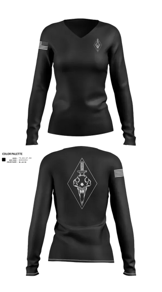 Womens Long Sleeve Vneck Shirt, Rolla SWAT, Police, Teamtime, Team time, sublimation, custom sports apparel, team uniforms, spirit wear, spiritwear, sports uniforms, custom shirts, team store, custom team store, fundraiser sports, apparel fundraiser