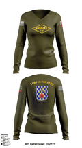 2-16 rangers 46509230 Women's Long Sleeve V-neck Shirt - 21