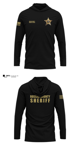 Long Sleeve hooded sunshirt, Roseau County Sheriff’s Office, Police, Teamtime, Team time, sublimation, custom sports apparel, team uniforms, spirit wear, spiritwear, sports uniforms, custom shirts, team store, custom team store, fundraiser sports, apparel fundraiser