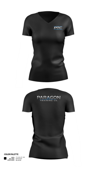 Womens Short Sleeve Vneck Shirt, Paragon Training Co., Police, Teamtime, Team time, sublimation, custom sports apparel, team uniforms, spirit wear, spiritwear, sports uniforms, custom shirts, team store, custom team store, fundraiser sports, apparel fundraiser