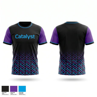 Soft Poly Tee Cotton Like Feel, Catalyst, Baseball, Teamtime, Team time, sublimation, custom sports apparel, team uniforms, spirit wear, spiritwear, sports uniforms, custom shirts, team store, custom team store, fundraiser sports, apparel fundraiser