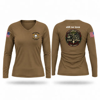 Womens Long Sleeve Vneck Shirt, Echo 2-55 Adar IRF, Army, Teamtime, Team time, sublimation, custom sports apparel, team uniforms, spirit wear, spiritwear, sports uniforms, custom shirts, team store, custom team store, fundraiser sports, apparel fundraiser