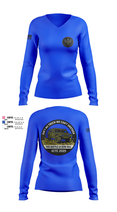 A 1/111 Field Artillery 90044147 Women's Long Sleeve V-neck Shirt - 1