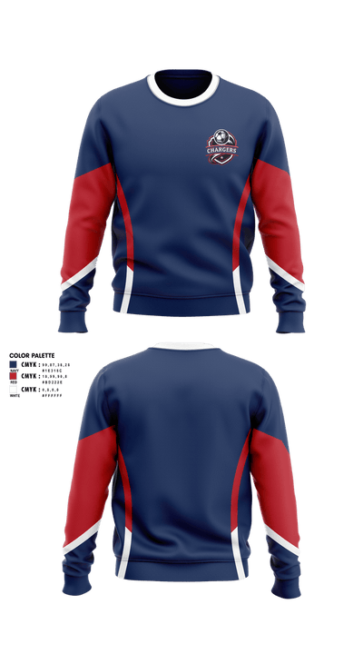 Chargers 27398800 Crew Neck Sweatshirt - 1