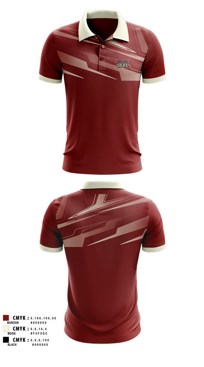 Kingz seat 57361387 Short Sleeve Performance Polo - 100