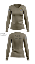 CCSO/ACO2 27054733 Women's Long Sleeve V-neck Shirt - 23