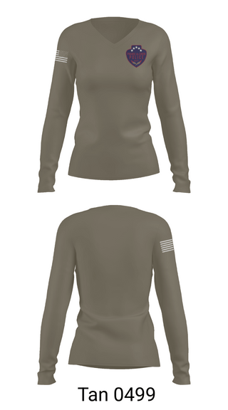 Womens Long Sleeve Vneck Shirt, Prairie du Chien Police Department, Police, Teamtime, Team time, sublimation, custom sports apparel, team uniforms, spirit wear, spiritwear, sports uniforms, custom shirts, team store, custom team store, fundraiser sports, apparel fundraiser