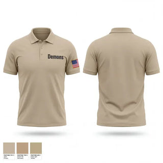 Short Sleeve Performance Polo, Demons, Marines, Teamtime, Team time, sublimation, custom sports apparel, team uniforms, spirit wear, spiritwear, sports uniforms, custom shirts, team store, custom team store, fundraiser sports, apparel fundraiser