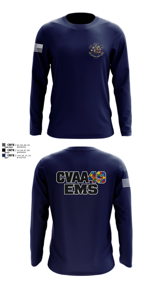Long Sleeve Performance Shirt, Coudersport Ems, EMS/EMT, Teamtime, Team time, sublimation, custom sports apparel, team uniforms, spirit wear, spiritwear, sports uniforms, custom shirts, team store, custom team store, fundraiser sports, apparel fundraiser