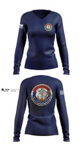 MIUW-203 71987495 Women's Long Sleeve V-neck Shirt - 1
