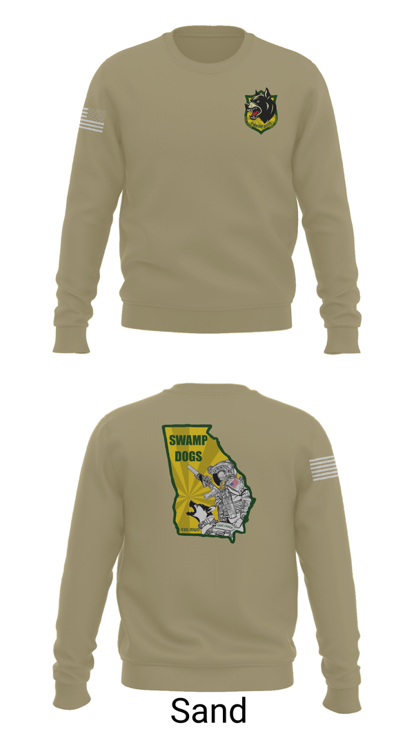 Crew Neck Sweatshirt, 93D MP DET (MWD), , Teamtime, Team time, sublimation, custom sports apparel, team uniforms, spirit wear, spiritwear, sports uniforms, custom shirts, team store, custom team store, fundraiser sports, apparel fundraiser