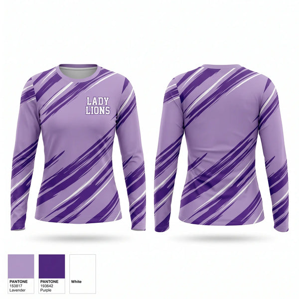 Long Sleeve Performance Shirt, Lady Lions, Softball, Teamtime, Team time, sublimation, custom sports apparel, team uniforms, spirit wear, spiritwear, sports uniforms, custom shirts, team store, custom team store, fundraiser sports, apparel fundraiser